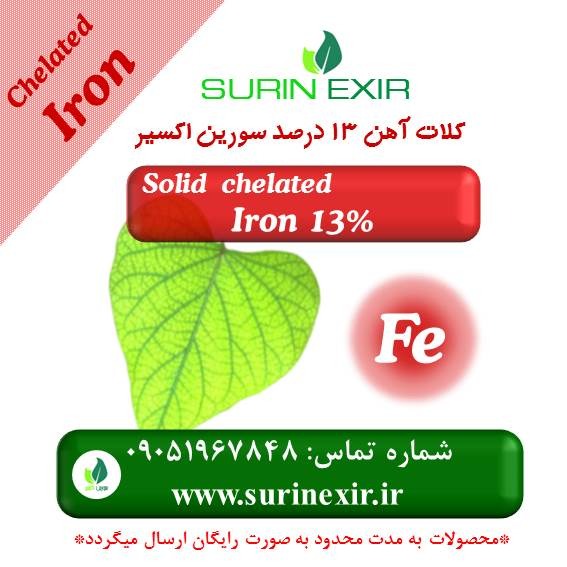 کلات آهن ۱۳% سورین اکسیر